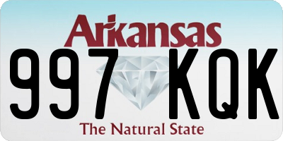 AR license plate 997KQK