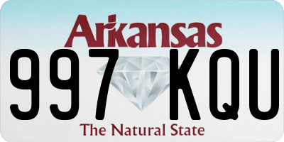 AR license plate 997KQU