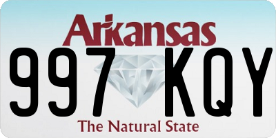 AR license plate 997KQY