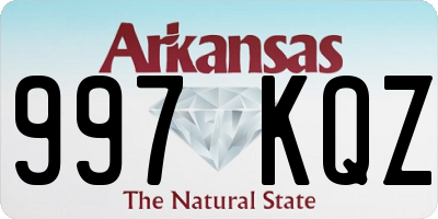 AR license plate 997KQZ