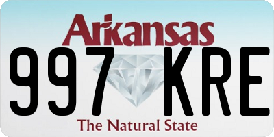 AR license plate 997KRE