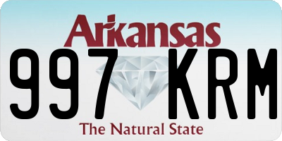 AR license plate 997KRM