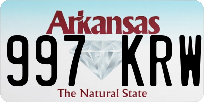 AR license plate 997KRW