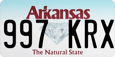 AR license plate 997KRX