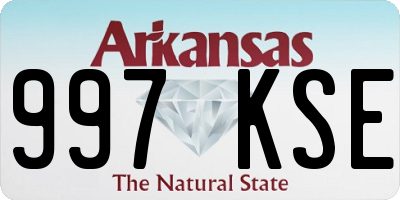 AR license plate 997KSE