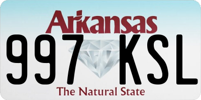 AR license plate 997KSL