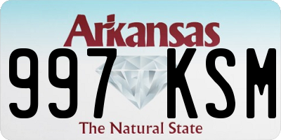 AR license plate 997KSM