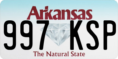 AR license plate 997KSP