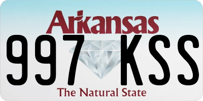 AR license plate 997KSS
