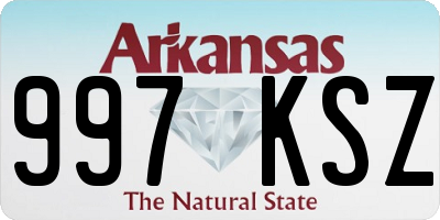 AR license plate 997KSZ