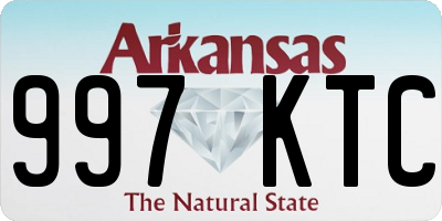 AR license plate 997KTC