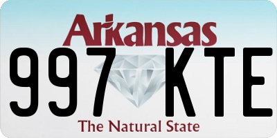 AR license plate 997KTE
