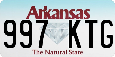 AR license plate 997KTG