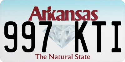 AR license plate 997KTI