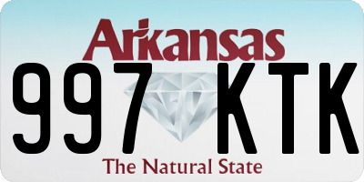 AR license plate 997KTK