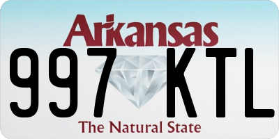 AR license plate 997KTL