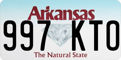 AR license plate 997KTO