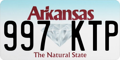 AR license plate 997KTP