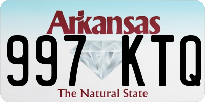 AR license plate 997KTQ