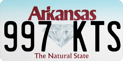 AR license plate 997KTS