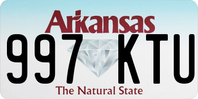 AR license plate 997KTU