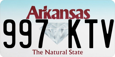 AR license plate 997KTV