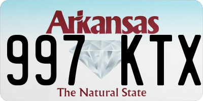 AR license plate 997KTX