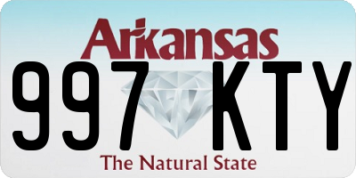 AR license plate 997KTY