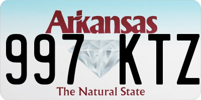 AR license plate 997KTZ