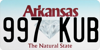 AR license plate 997KUB