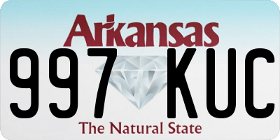 AR license plate 997KUC