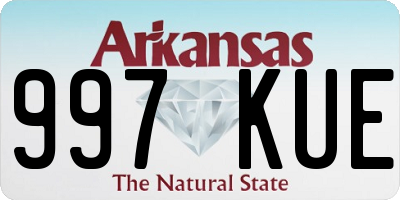 AR license plate 997KUE