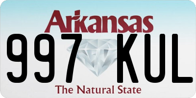 AR license plate 997KUL