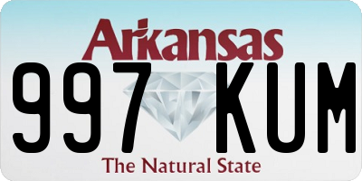 AR license plate 997KUM