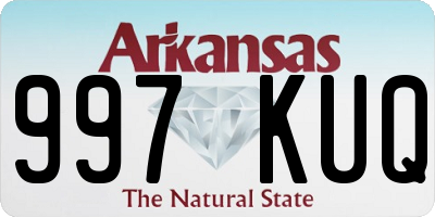 AR license plate 997KUQ