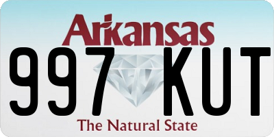 AR license plate 997KUT
