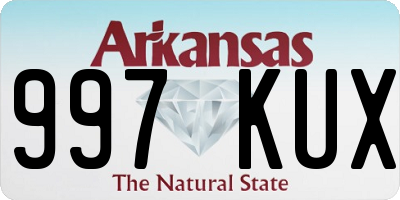 AR license plate 997KUX