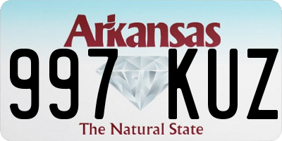 AR license plate 997KUZ