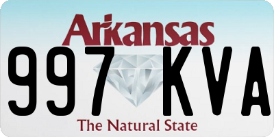 AR license plate 997KVA