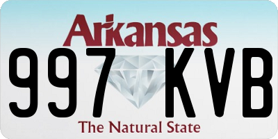 AR license plate 997KVB