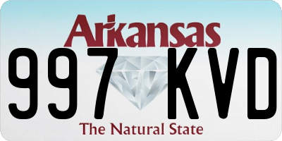 AR license plate 997KVD