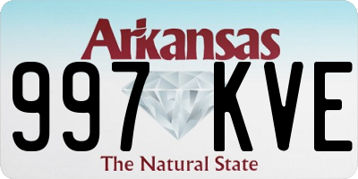 AR license plate 997KVE