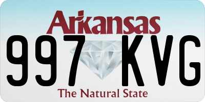 AR license plate 997KVG