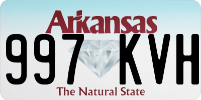 AR license plate 997KVH