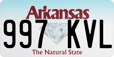 AR license plate 997KVL