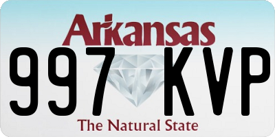 AR license plate 997KVP