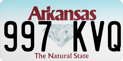 AR license plate 997KVQ
