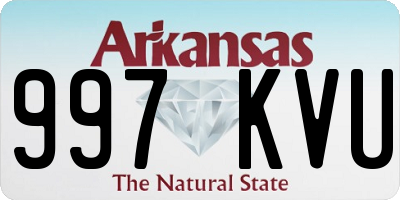 AR license plate 997KVU