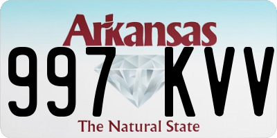 AR license plate 997KVV