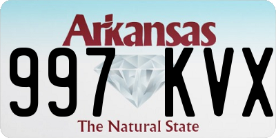 AR license plate 997KVX